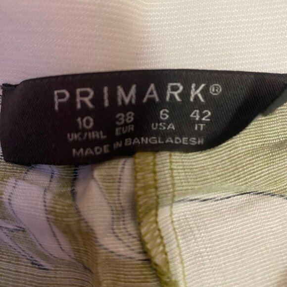 🌿 Primark Wide-Leg Tropical Print Pants - Size 6 - Lightweight - Picture 7 of 8